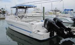 1996, 34' PROLINE 34 Center Console Cuddy w/Twin 250HP OB's w/Trailer Included! Priced to Sell at Only $27,900
This 1996 Proline 34 is priced to sell and ready to go! The purchase price includes a CUSTOM Aluminum Tri-Axle Traier that is in excellent