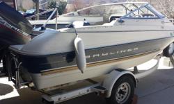1996 Bayliner
1702 LS CUDDY with&nbsp;Cover, Stereo - AM/FM/CD player w/4 speakers, Fish Box, 90 HP Outbd. Power Tilt/Trim and custom Trailer