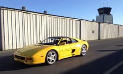 1996 355 GTS Yellow Black. &nbsp;32k Miles
California based 355 GTS with strong well maintained service history, very very clean driver level car. Car was sold new at Ferrari Los Gatos and spent most of its life in Northern California where it was