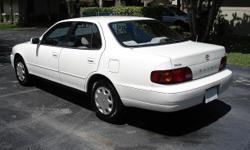 I HAVE UP FOR SALE MY 1996 TOYOTA CAMRY LE. THIS CAR FEATURES THE 2.2L 4 CYL. ENGINE, AUTO, PW, PL, PIONEER CD PLAYER, WITH IPOD CONNECTION & REMOTE, ICE COLD A/C. THE CAR HAS BEEN FAMILY OWNED SINCE NEW. IT HAS LOW MILEAGE FOR THE AGE OF THE CAR. IT'S IN