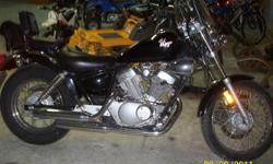 1996 Black Yamaha Virago 250
New rear tire and sprocket, rear back rest and small leather gear bag.
Small full face helmet also included.
Great starter bike in good shape. 10,685 miles
561-688-3280
561-688-3280