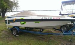 A 1997 Crownline bowrider with a brand new motor. Need I say more? Well just in case, I will. This boat is a beautiful watercraft. It has a 4.3L V-6, and plenty of room for 8 people to sit and enjoy the water. The 4.3L V-6 provides roughly 180 hp to get