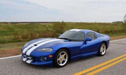 If you have any questions or would like to view the car in person please email me at: yanywwhitler@watfordfans.com . Up for sale is my pride and joy, the legendary 1997 Blue/White GTS Viper. I just don't drive the car and it doesn't do the car justice