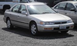 1997 Honda Accord
Will be auctioned at The Bellingham Public Auto Auction.
Saturday, June 7, 2014 at 11 AM. Preview starts at 8 AM
Located at the corner of Kentucky & Iron Streets in Bellingham, Washington.
Call 360-647-5370 for more information or visit