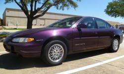 This 1997 Pontiac Grand Prix is the perfect affordable sedan for anybody on a budget. This 1-owner car runs and drives great. The V-6 engine has plenty of power and still gets great gas mileage. The automatic transmission shifts smoothly. The body of this