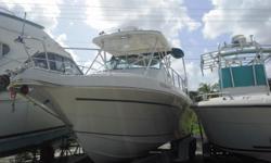 Well maintained, lift kept Proline 2950 featuring twin 5.7l Mercruisers & bravo III duo prop drives!
The 2950 was the flagship for Proline for seven years, so it was designed to be a very capable offshore fishing boat for the serious fisherman. The family