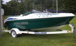 !997 Sea Doo Challenger Boat with trailer and cover. Great for water skiing or tubing. Seats 7 people comfortably. Good condition. Located in the Gowanda area. Call Linda at --for further information.