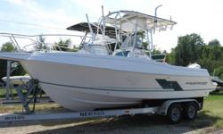 1998 AQUASPORT 225 CC, 1998 Aquasport 225 Center Console powered by a 1998 Evinrude Ocean Pro V6 200 hp outboard engine with stainless prop. Electronics and Nav Equipment include: stereo system, GPS, VHF, compass, Fish Finder, and onboard charger. Hull