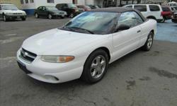 1998 Chrysler Sebring JX
Retail Price:
$3,995
Internet Price:
$1,999
Savings:
$1,996
VIN#:
3C3EL45H7WT288263
Stock #:
288263
Trans.:
Automatic
Drive:
&nbsp;
Interior:
&nbsp;
Color:
White
Engine:
6-CylinderV6, 2.5L; SOHC
Mileage:
126,320
&nbsp;