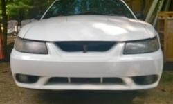 1999 MUSTANG SVT COBRA. White with black leather interior. 40,000 miles on rebuilt motor. 5 Speed Tremec transmisson, 373 gear. In great condition! $5,800 OBO. Clean title. Call or Text anytime 864-354-7153. Serious Inquires only.