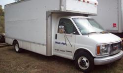 1999 GMC 3500 15' box truck. Diesel with low mileage. AC, auto.
