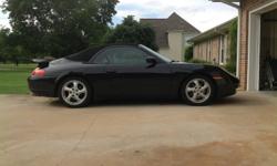 Porsche 911 Carrera convertible with hardtop. Black on black on black. 98k miles, automatic tip-tronic tranny, great tires.&nbsp; Asking $18,000. email at gotwired@comcast.net or call -- for more info.