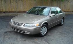 Great 1999 Toyota Camry , recent tune up , had the timing belt and water pump just replaced ( we have the receipts ) , automatic , runs and drives great , real gas saver , cold a/c , good tires , low mileage , power windows , power locks and more .
Only