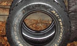 DECENT TREAD THEY DONT LEAK AIR. WOULD PROBABLY RUN THE SUMMER. MIGHT TRADE FOR SOMETHING ???