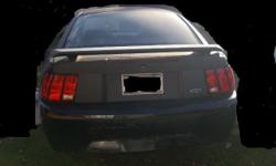 I have a 2000 mustang. Its a v6..... 5 speed....... Cold a/c........ Hot heat...... runs great........ Power windows & Door locks......... Tilt......... Cruise control ..............Cd player........Clear tx title....... The inside is in good shape. The