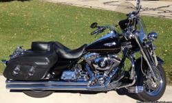 Black and chrome classic cruiser with many upgrades. All maintenance records available.&nbsp;
Engine:&nbsp; 1550 CC&nbsp; -&nbsp; Big bore kit with cams and K&N breather kit.
Vance and Hine true dual 2 inch long shot drag pipes.
Driver backrest, original