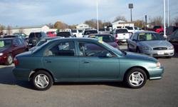 ***GREAT ON GAS***
FOR SALE: 2000 Teal Green Kia Sephia, very clean inside and out! Very low miles for an 11 year old car..only 106k. This car is a 5speed, and would be a great starter car, or a great commuter car if you are trying to save on gas...
$2500
