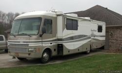 This is a very nice Class A Motorhome, well maintained and everything is in working condition. &nbsp;57,000 miles, only about 1,000 on new tires, (2) tv's, satellite-havent used it, fridge, stove/oven, microwave, hot water heater, furnace, (2) roof AC