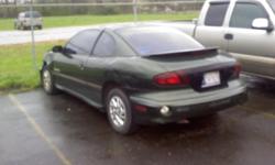 2000 Pontiac Sunfire for sale as is. Driveable but needs some body work done to it. Good car for someone needing something to get back & forth. Asking $1000 firm. No Trades. Spruce green color. 2dr. Contact for more info.