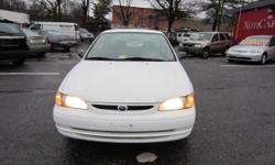 JUST GOT THIS CAR IN AND ITS READY TO GO,RUNS GREAT NO PROBLEMS ,MARYLAND STATE INSPECTION AND THE CAR HAS ONLY 154K MILE ON IT. THE BEST DEALS IN TOWN. AND WE GOT THEM APPROVED WHEN OTHERS COULD NOT.
&nbsp;
SEDAN 4-DR COROLLA WHITE EXTERIOR AND A TAN
