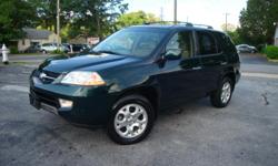 2001 Acura MDX , automatic , NAVIGATION , NEW timing belt and water pump , very clean in and out , drives great , power everything , sunroof , heated leather seats , third row seat , great tires , alloy wheels , Bose sound system Cd player and much more.