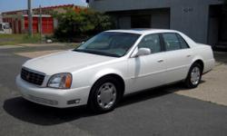 This Cadillac is in excellent shape with only 89,000 miles. It was owned by an older&nbsp;
gentleman and was garage kept for the last 11 years! This beautiful white on white&nbsp;
car is fully loaded with leather interior, heated seats, rear power shades,