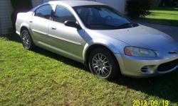 2001 Chrysler Sebring
New front suspension, good tires, recently inspected. Great on gas. Clean has some scratches and dents , But runs good,127440 original miles. Can be seen at 510 Perine Street Elmira, NY 14904.