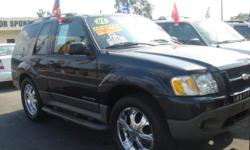 *2001 FORD EXPLORER SPORT 4X2 BLUE STOCK#UB02889*
VERY NICE FAMILY SUV, GREAT FOR KIDS !!!!
CALL TODAY FOR MORE INF, @(909)984-8000
WE ARE OPEN 7-DAY'S A WEEK ....
DC MOTOR SPORTS INC,
958 E. HOLT BLVD
ONTARIO CA, 91761
(909)984-8000
10AM - 7PM
*--EASY