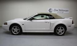 &nbsp;
2001 Ford Mustang GT Convertible
The 2001 Ford Mustang GT Convertible...this IS America's muscle car.&nbsp; A super clean car inside and out, this GT features leather sport bucket seats, a convertible top,&nbsp; and powerful 4.6L V-8.&nbsp; This