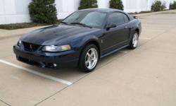 2001 SVT COBRA. CAR IS IN MINT CONDITION. CAR HAS NEVER BEEN IN THE RAIN. GARAGE KEPT SINCE NEW! COMPLETELY STOCK EXCEPT FOR DROP IN K@N AIR FILTER AND HURST SHIFTER. I HAVE THE ORIGINAL SHIFTER IN A BOX. TIRES AND WHEELS ARE BRAND NEW. TIRES REPLACED DUE