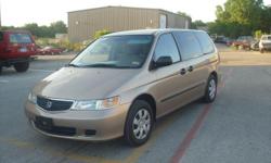 2001 Honda Odyssey Minivan one owner Automatic power window and locks cruise control tape player 4 door seats 7 just did oill change clean title good tires runs and drives great asking $4500 obo please call 512 294 6337