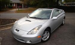 2001 Toyota Celica &nbsp;, automatic , very clean in and out , drives great &nbsp;, power windows , power locks , power mirrors , power sunroof , alloy wheels and great tires.
Only 95 K miles !!!!&nbsp;
I am a dealer / Broker .
Call me at ( 770 ) 873 -