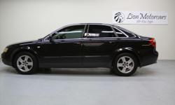 &nbsp;
2002 Audi A4 Quattro Sedan
This is German engineering at its finest.&nbsp; The 2002 Audi A-4 Quattro is the perfect combination of luxury, utility, engineering and great looks.&nbsp; This A-4&nbsp; is loaded with features that you will quickly come