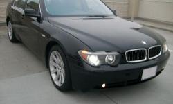2002 Bmw 745I Sedan 4D with Black exterior / Grey Interior. The car has 162,123 highway miles. Options: Back-up sensors, sport seats, heated seats / cold seats, sunroof, cd, premium sound, navigation, a/c, cruise control. Clean title with Clean carfax