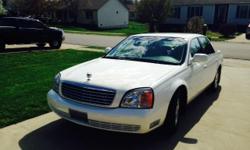 2002 Cadillac Deville for Sale - Asking $3,800.&nbsp; White with tan interior, kept in garage & well maintained throughout. Automatic with AC, auto windows - 96,132 miles.&nbsp; Call (502) 695-0908 or (502) 803-0151.
