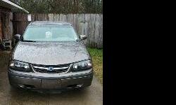 For Sale: 2002 Chevrolet Impala SS V6 3.4 liter engine. Runs good. Great gas mileage. Power steering, power windows, power seats, power brakes. New AC compressor. See attached pictures. Asking $4200. OBO.