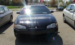 This is a 2002 Chevrolet Monte Carlo SS, with 123xxx miles on it.The interior is clean and the car has been looked over by a mechanic before being put up for sale.
&nbsp;
Leather, Sunroof, Power Window, Power Lock, Power Mirror, Dual Heat/Air, CD Player.