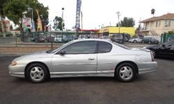 Runs great ! Selling a 2002 Chevrolet Monte Carlo SS coupe, Silver, 6 Cylinder, Automatic, FWD, 2&nbsp;doors. Interior has Power windows, Power locks, and Leather seats. Body looks great ,Tires good, Brakes good and all lights work. For More Info Call1- .
