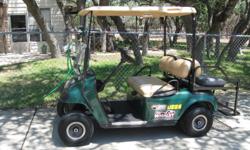 2002 EZ Go Gasoline Golf Cart, 2 cylinder motor, good tires, rear seat, new battery, new windshield, has lights.
$2600 OBO