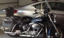 2002 Harley Soft Tail Classic, Stage 1,2 kit,54T miles,excellent condition,added chrome.
