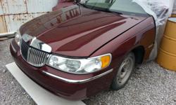 &nbsp;Parting out 2002 Lincoln with 4.6 V/8 Auto Trans with&nbsp;89,000 original&nbsp;miles. Will sell engine and trans seperate for $900.00. Front Clip $ 450.00 Will fit up to 2005. Rear Clip $250.00. or will sell complete car for $1500.00