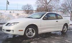 2002 PONTIAC SUNFIRE FOR SALE!!!
- 2 door coupe, sporty, fun to drive. White in color. SUN ROOF!!!!
- We bought this vehicle brand new in 2003... SAME OWNER
- In "fair" condition
- We are going into the military and must sell RIGHT AWAY!!! We are in West