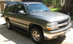 2002 Tahoe -LT, second owner, garage kept siince 2004 Medium grey ext. - dove grey iint. All service up to date- April inspection 2013-tires 10 months old Excellent condition-In & out Cold A/c Third row seating All service provided by Shumate Automotive,