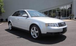 Feel free to contact me directly on- amandaheath82@yahoo.com
GORGEOUS LUXURY SPORT SEDAN WITH LOW MILEAGE !!!
2003 AUDI A4 3.0
SUPER CLEAN INSIDE AND OUT !!!
LOADED, LOADED, LOADED !!!
CLEAN AUTOCHECK !!!
ONLY 89K ORIGINAL MILES !!!
THIS CAR MUST BE SEEN