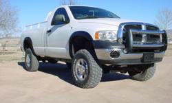 Hello and Thank You for looking at my listing.
Up for sale is my 2003 Dodge Ram 2500 HD 4x4 Big Horn Series.
The motor is a 5.7 Hemi with 161042 miles (mostly hwy miles) W/ an automatic transmission. The motor runs strong and the trans shifts smooth with