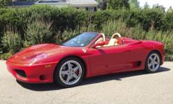 2003 Ferrari 360 Spider Convertible F1 Daytona Seats Challenger
Here is the Ferrari you have been waiting for!!&nbsp; A beautiful 2003 Ferrari 360 Spider with F1 Transmission Only 14k Original Miles in the only color combo that matters Ferrari Red with