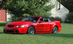 Get ready to experience the performance oriented thrill you've been searching for with this 2003 Ford Mustang Cobra 10th Anniversary Edition Convertible!&nbsp; This modern day pony car features a handsome and athletic styling with Torch Red paint,
