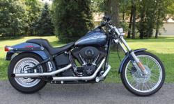 2003 Harley Davidson FXSTB
100th Anniversary "Night Train" Model....
....Finished In Gun Metal Grey
1450cc.....Carbureted Model
Up-Graded Slip-On Exhaust Mufflers!!
Up-Graded Harley Seat.....Extra $$
Up-Graded Foot & Shifter Pegs/Hand Grips
Never