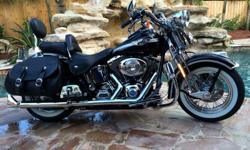 The bike is fuel-injected and has 12,440 original miles on the odometer. It has always been meticulously stored (garage with cover) and maintained. It is in excellent condition and rides extremely well. The front tire was recently replaced at the Harley