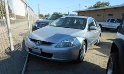 2003 HONDA ACCORD EX
WITH ALL THE OPTIONS! SATELLITE RADIO, LOW MILES! CRUISE CONTROL, HEATED SEATS, SLIDING MOON ROOF, TINTED WINDOWS! ICE COLD A/C! RUNS AND DRIVE GREAT!
COME DOWN AND TEST DRIVE TODAY!
FINANCING AVAILABLE!&nbsp;
&nbsp;
VISIT US TODAY